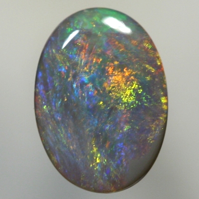 SOLID BLACK OPAL Bright blend of red, orange with green and blue